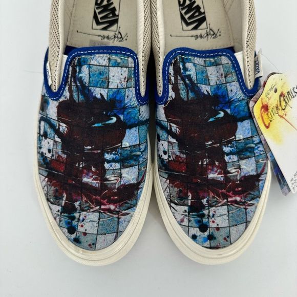 Vans x Ralph Steadman Blood Splatter Critical Critters Slip-on Shoes Size 9.5 - Picture 2 of 12